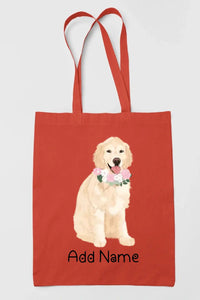 Personalized Golden Retriever Love Zippered Tote Bag-Accessories-Accessories, Bags, Dog Mom Gifts, Golden Retriever, Personalized-16