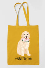 Load image into Gallery viewer, Personalized Golden Retriever Love Zippered Tote Bag-Accessories-Accessories, Bags, Dog Mom Gifts, Golden Retriever, Personalized-17