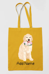 Personalized Golden Retriever Love Zippered Tote Bag-Accessories-Accessories, Bags, Dog Mom Gifts, Golden Retriever, Personalized-17