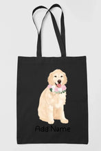 Load image into Gallery viewer, Personalized Golden Retriever Love Zippered Tote Bag-Accessories-Accessories, Bags, Dog Mom Gifts, Golden Retriever, Personalized-19