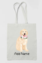 Load image into Gallery viewer, Personalized Golden Retriever Love Zippered Tote Bag-Accessories-Accessories, Bags, Dog Mom Gifts, Golden Retriever, Personalized-3