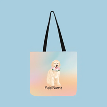 Load image into Gallery viewer, Personalized Golden Retriever Small Tote Bag-Accessories-Accessories, Bags, Dog Mom Gifts, Golden Retriever, Personalized-Small Tote Bag-Your Design-One Size-2