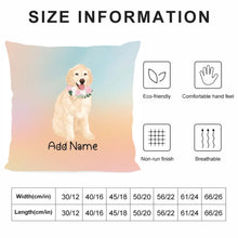 Load image into Gallery viewer, Personalized Golden Retriever Soft Plush Pillowcase-Home Decor-Christmas, Dog Dad Gifts, Dog Mom Gifts, Golden Retriever, Home Decor, Personalized, Pillows-4