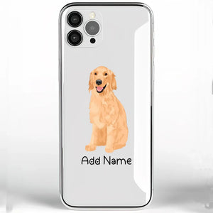 Personalized Golden Retriever Soft Shell Phone Cover-Cell Phone Accessories-Accessories, Dog Mom Gifts, Golden Retriever, Personalized, Phone Case-Phone Cover-Transparent TPU-One Size-2