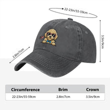 Load image into Gallery viewer, Personalized Goldendoodle Baseball Cap - Romeo Goldendoodle Design - Match Your Dog's Coat Color-Hats &amp; Caps-Accessories,Baseball Caps,Dog Mom Gifts-7