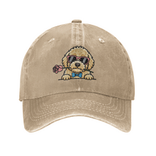 Load image into Gallery viewer, Personalized Goldendoodle Baseball Cap - Romeo Goldendoodle Design - Match Your Dog's Coat Color-Hats &amp; Caps-Accessories,Baseball Caps,Dog Mom Gifts-4
