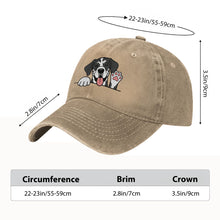 Load image into Gallery viewer, Personalized Great Dane Baseball Cap - Waving Great Dane Design - Match Your Dog's Coat Color-Hats &amp; Caps-91