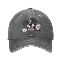 Load image into Gallery viewer, Personalized Great Dane Baseball Cap - Waving Great Dane Design - Match Your Dog's Coat Color-Hats &amp; Caps-Red-Deep Heather-One Size-59