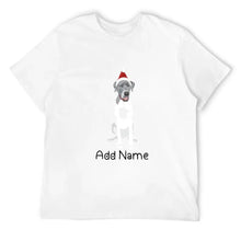 Load image into Gallery viewer, Personalized Great Dane Dad Cotton T Shirt-Apparel-Apparel, Dog Dad Gifts, Great Dane, Personalized, Shirt, T Shirt-Men&#39;s Cotton T Shirt-White-Medium-10