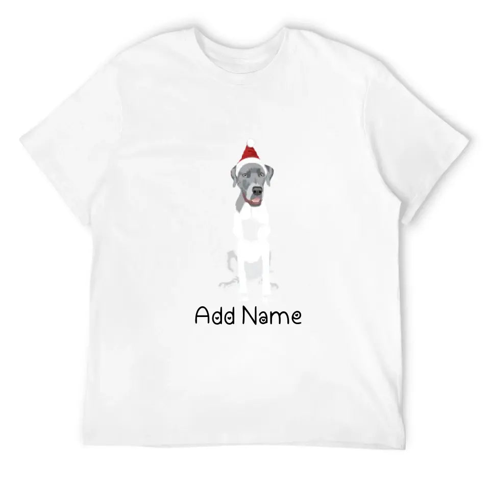 Personalized Great Dane Dad Cotton T Shirt-Apparel-Apparel, Dog Dad Gifts, Great Dane, Personalized, Shirt, T Shirt-Men's Cotton T Shirt-White-Medium-10