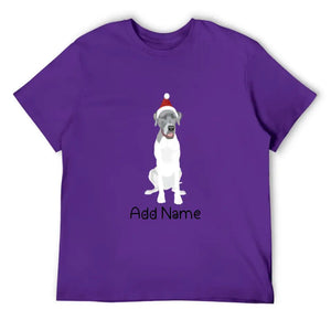 Personalized Great Dane Dad Cotton T Shirt-Apparel-Apparel, Dog Dad Gifts, Great Dane, Personalized, Shirt, T Shirt-Men's Cotton T Shirt-Purple-Medium-18