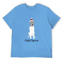 Load image into Gallery viewer, Personalized Great Dane Dad Cotton T Shirt-Apparel-Apparel, Dog Dad Gifts, Great Dane, Personalized, Shirt, T Shirt-Men&#39;s Cotton T Shirt-Sky Blue-Medium-2