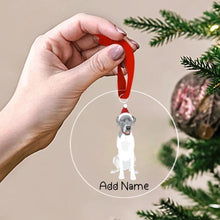 Load image into Gallery viewer, Personalized Great Dane Love Christmas Tree Ornaments-Christmas Ornament-Christmas, Great Dane, Personalized-Christmas Tree Ornaments-Transparent-3.5&quot; or 8.9 cm-2