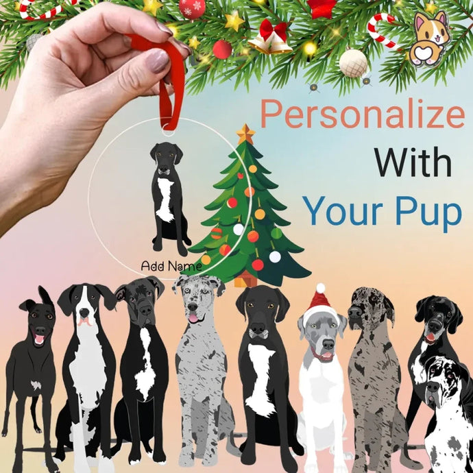 great_danes christmas-tree-ornament-multi