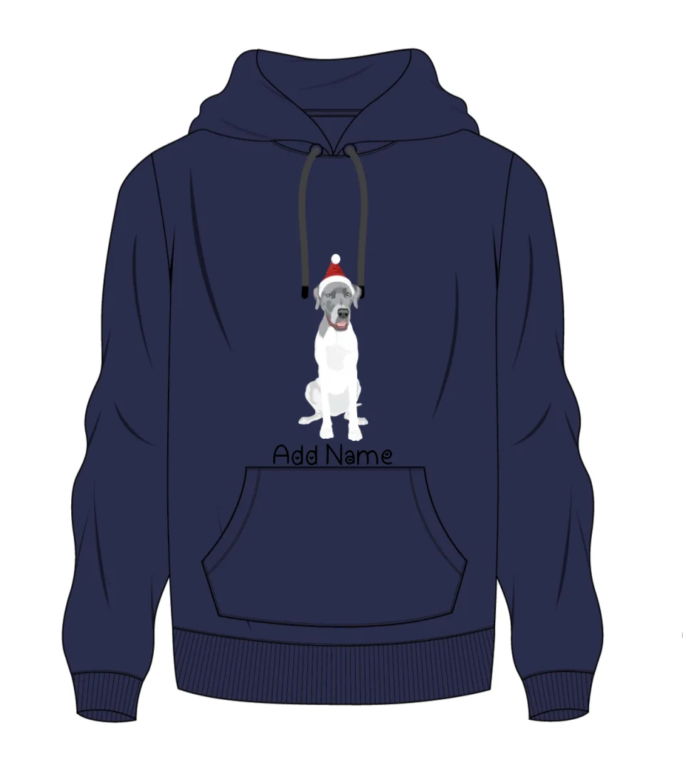 Personalized Great Dane Love Men's Warm Hoodie Sweatshirt-Apparel-Apparel, Dog Dad Gifts, Great Dane, Hoodie, Personalized, Sweatshirt-Men's Warm Hoodie Sweatshirt-Navy Blue-S-2