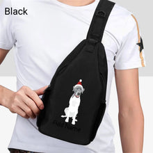 Load image into Gallery viewer, Personalized Great Dane Love Unisex Sling Bag Backpack-Accessories-Great Dane-Unisex Sling Bag Backpack-Black-One Size-2