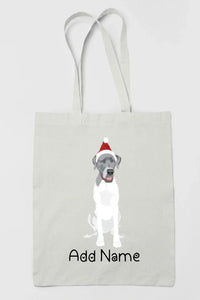 Personalized Great Dane Love Zippered Tote Bag-Accessories-Accessories, Bags, Dog Mom Gifts, Great Dane, Personalized-3