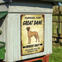 Load image into Gallery viewer, Personalized Great Dane Sign - Funny Parking Sign - Match Your Dog’s Coat Color-Sign Board-Car Accessories,Great Dane,Sign Board-9