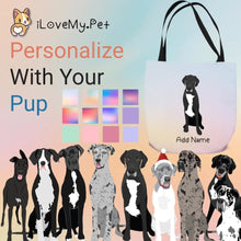 Load image into Gallery viewer, Personalized Great Dane Small Tote Bag-Accessories-Accessories, Bags, Dog Mom Gifts, Great Dane, Personalized-Small Tote Bag-Your Design-One Size-1