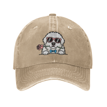 Load image into Gallery viewer, Personalized Great Pyrenees Baseball Cap - Romeo Great Pyrenees Design - Match Your Dog's Coat Color-Hats &amp; Caps-Accessories,Baseball Caps,Dog Mom Gifts-4