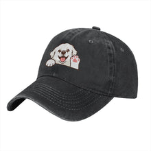 Load image into Gallery viewer, Personalized Great Pyrenees Baseball Cap - Waving Great Pyrenees Design - Match Your Dog's Coat Color-Hats &amp; Caps-Accessories,Baseball Caps,Dog Dad Gifts,Dog Mom Gifts,Great Pyrenees-7