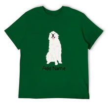 Load image into Gallery viewer, Personalized Great Pyrenees Dad Cotton T Shirt-Apparel-Apparel, Dog Dad Gifts, Great Pyrenees, Personalized, Shirt, T Shirt-Men&#39;s Cotton T Shirt-Green-Medium-16