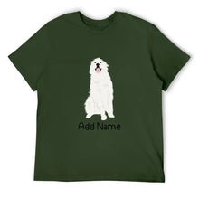 Load image into Gallery viewer, Personalized Great Pyrenees Dad Cotton T Shirt-Apparel-Apparel, Dog Dad Gifts, Great Pyrenees, Personalized, Shirt, T Shirt-Men&#39;s Cotton T Shirt-Army Green-Medium-17