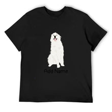 Load image into Gallery viewer, Personalized Great Pyrenees Dad Cotton T Shirt-Apparel-Apparel, Dog Dad Gifts, Great Pyrenees, Personalized, Shirt, T Shirt-Men&#39;s Cotton T Shirt-Black-Medium-9