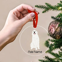 Load image into Gallery viewer, Personalized Great Pyrenees Love Christmas Tree Ornaments-Christmas Ornament-Christmas, Great Pyrenees, Personalized-Christmas Tree Ornaments-Transparent-3.5&quot; or 8.9 cm-2