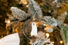 Load image into Gallery viewer, Personalized Great Pyrenees Love Christmas Tree Ornaments-Christmas Ornament-Christmas, Great Pyrenees, Personalized-Christmas Tree Ornaments-Transparent-3.5&quot; or 8.9 cm-3