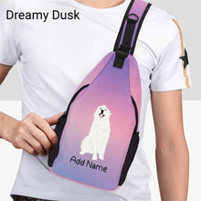 Load image into Gallery viewer, Personalized Great Pyrenees Love Unisex Sling Bag Backpack-Accessories-Great Pyrenees-Unisex Sling Bag Backpack-Dreamy Dusk-One Size-16