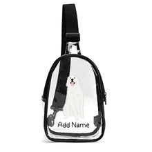 Load image into Gallery viewer, Personalized Great Pyrenees Love Unisex Transparent Sling Bag-Accessories-Great Pyrenees-Unisex Transparent Sling Bag-Transparent-One Size-2