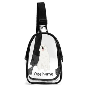 Personalized Great Pyrenees Love Unisex Transparent Sling Bag-Accessories-Great Pyrenees-Unisex Transparent Sling Bag-Transparent-One Size-2