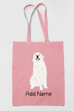 Load image into Gallery viewer, Personalized Great Pyrenees Love Zippered Tote Bag-Accessories-Accessories, Bags, Dog Mom Gifts, Great Pyrenees, Personalized-Zippered Tote Bag-Light Pink-Classic-11