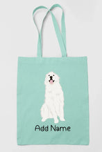 Load image into Gallery viewer, Personalized Great Pyrenees Love Zippered Tote Bag-Accessories-Accessories, Bags, Dog Mom Gifts, Great Pyrenees, Personalized-Zippered Tote Bag-Lime Green-Classic-12