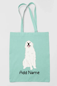 Personalized Great Pyrenees Love Zippered Tote Bag-Accessories-Accessories, Bags, Dog Mom Gifts, Great Pyrenees, Personalized-Zippered Tote Bag-Lime Green-Classic-12