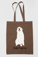 Load image into Gallery viewer, Personalized Great Pyrenees Love Zippered Tote Bag-Accessories-Accessories, Bags, Dog Mom Gifts, Great Pyrenees, Personalized-Zippered Tote Bag-Earthen Brown-Classic-15