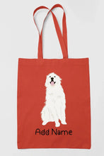 Load image into Gallery viewer, Personalized Great Pyrenees Love Zippered Tote Bag-Accessories-Accessories, Bags, Dog Mom Gifts, Great Pyrenees, Personalized-Zippered Tote Bag-Red-Classic-16