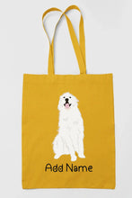 Load image into Gallery viewer, Personalized Great Pyrenees Love Zippered Tote Bag-Accessories-Accessories, Bags, Dog Mom Gifts, Great Pyrenees, Personalized-Zippered Tote Bag-Mustard-Classic-17