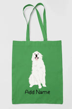 Load image into Gallery viewer, Personalized Great Pyrenees Love Zippered Tote Bag-Accessories-Accessories, Bags, Dog Mom Gifts, Great Pyrenees, Personalized-Zippered Tote Bag-Forest Green-Classic-18