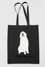 Load image into Gallery viewer, Personalized Great Pyrenees Love Zippered Tote Bag-Accessories-Accessories, Bags, Dog Mom Gifts, Great Pyrenees, Personalized-Zippered Tote Bag-Black-Classic-19