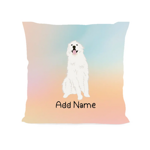 Personalized Great Pyrenees Soft Plush Pillowcase-Home Decor-Dog Dad Gifts, Dog Mom Gifts, Great Pyrenees, Home Decor, Personalized, Pillows-Soft Plush Pillowcase-As Selected-12"x12"-2