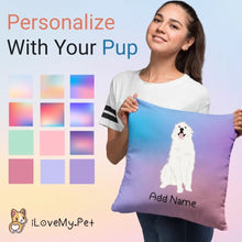 Load image into Gallery viewer, Personalized Great Pyrenees Soft Plush Pillowcase-Home Decor-Dog Dad Gifts, Dog Mom Gifts, Great Pyrenees, Home Decor, Personalized, Pillows-1