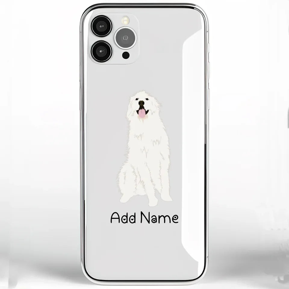 Personalized Great Pyrenees Soft Shell Phone Cover-Cell Phone Accessories-Accessories, Dog Mom Gifts, Great Pyrenees, Personalized, Phone Case-Phone Cover-Transparent TPU-One Size-2