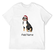 Load image into Gallery viewer, Personalized Greater Swiss Mountain Dog Dad Cotton T Shirt-Apparel-Apparel, Dog Dad Gifts, Greater Swiss Mountain Dog, Personalized, Shirt, T Shirt-Men&#39;s Cotton T Shirt-White-Medium-10