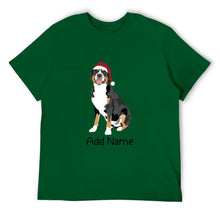 Load image into Gallery viewer, Personalized Greater Swiss Mountain Dog Dad Cotton T Shirt-Apparel-Apparel, Dog Dad Gifts, Greater Swiss Mountain Dog, Personalized, Shirt, T Shirt-Men&#39;s Cotton T Shirt-Green-Medium-16