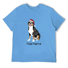 Load image into Gallery viewer, Personalized Greater Swiss Mountain Dog Dad Cotton T Shirt-Apparel-Apparel, Dog Dad Gifts, Greater Swiss Mountain Dog, Personalized, Shirt, T Shirt-Men&#39;s Cotton T Shirt-Sky Blue-Medium-2