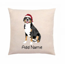 Load image into Gallery viewer, Personalized Greater Swiss Mountain Dog Linen Pillowcase-Home Decor-Dog Dad Gifts, Dog Mom Gifts, Greater Swiss Mountain Dog, Home Decor, Personalized, Pillows-Linen Pillow Case-Cotton-Linen-12&quot;x12&quot;-2