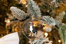 Load image into Gallery viewer, Personalized Greater Swiss Mountain Dog Love Christmas Tree Ornaments-Christmas Ornament-Christmas, Personalized, Swiss Mountain Dog-Christmas Tree Ornaments-Transparent-3.5&quot; or 8.9 cm-2