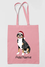 Load image into Gallery viewer, Personalized Greater Swiss Mountain Dog Love Zippered Tote Bag-Accessories-Accessories, Bags, Dog Mom Gifts, Greater Swiss Mountain Dog, Personalized-Zippered Tote Bag-Light Pink-Classic-11